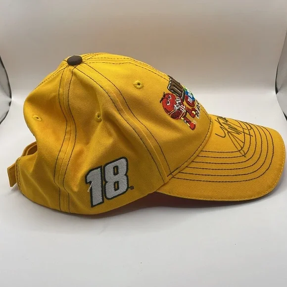 M&M'S Racing Velcro Hat Nascar Racing  - Bright Yellow - Picture 4 of 7